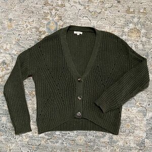 Ultra Flirt Dark Green Women's Cardigan